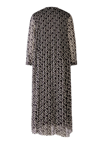 Комбинированное кэжуал женское платье разные цвета а-силуэт Oui