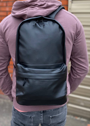 Матовий чорний міський універсальний рюкзак Town Style Zeus No Brand (258261915)