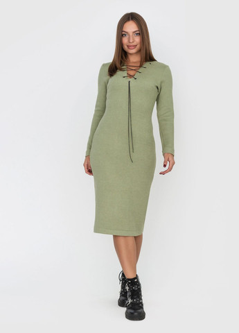 Оливкова сукня мірабель оливковий Luzana