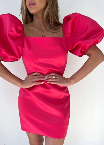 Рожева вечірня сукня Garna однотонна