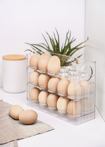 Контейнер трирівневий для яєць, 26,3х10х20 см MVM (265527519)