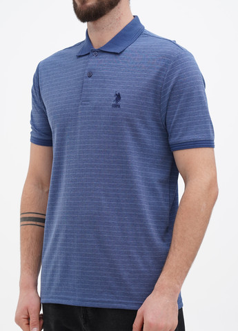 Темно-синя футболка поло чоловіче U.S. Polo Assn.