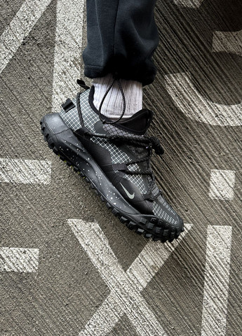 Чорні Осінні кросівки чоловічі low gore-tex "black", вьетнам Nike Acg Mounth