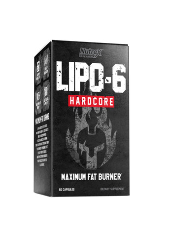 Жироспалювач Lipo-6 Hardcore - 60 капс Nutrex (269461960)