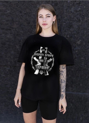Чорна літня футболка жіноча LeVi