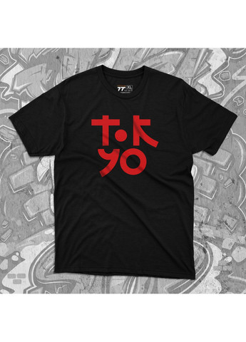 Черная футболка с принтом - tokyo No Brand