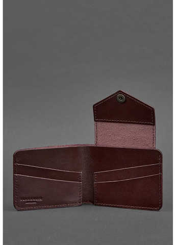 Жіночий шкіряний гаманець 4.2 на burgundy bn-pm-4-2-vin кнопка BlankNote (263519247)