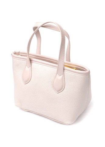 Компактная женская сумка из натуральной кожи 22284 Белый Vintage (276461722)