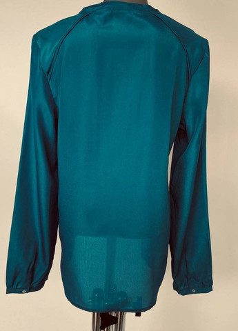 Темно-бирюзовая демисезонная блуза Emilio Corali