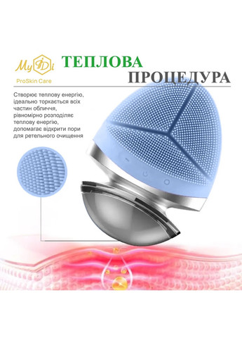 Ультразвуковая электрощетка для умывания лица с EMS для массажа и лифтинга EMS cleansing brush & massager MyIDi (276904694)