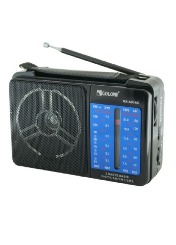Портативный радиоприемник компактный переносной (473992-Prob) Чёрный с синим Unbranded (257080071)