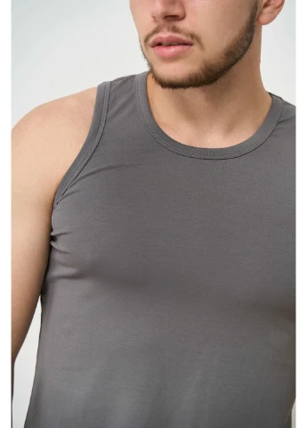 Серая мужская майка cotton basic серая Handy Wear
