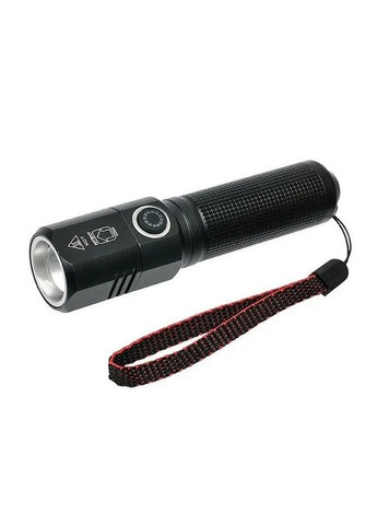 Фонарик тактический Rablex RB262-300000W светодиодный аккумуляторный, zoom Черный No Brand (277169000)
