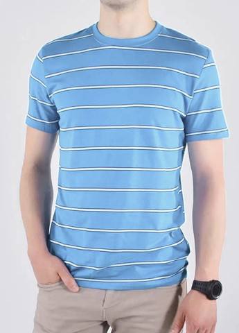 Голубая футболка мужская голубого цвета Let's Shop