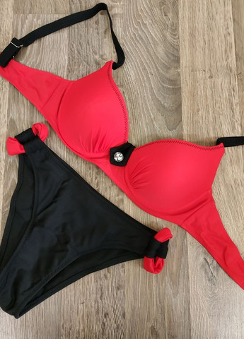 Червоний літній жіночий купальник роздільний стильний красивий верх і низ різних кольорів роздільний No Brand 3405