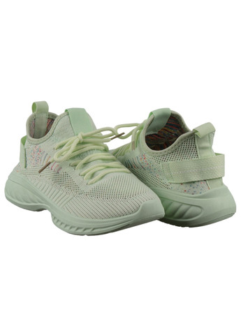 Зеленые демисезонные женские кроссовки 199069 Baderus
