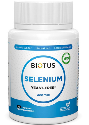 Selenium 200 mcg 60 Caps BIO-530845 Biotus (257252872)