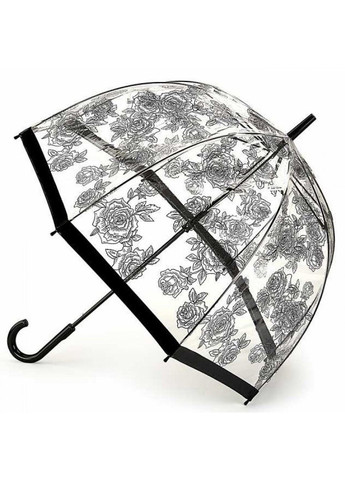 Женский механический зонт-трость Birdcage-2 L042 Black Rose (Черная роза) Fulton (262449436)