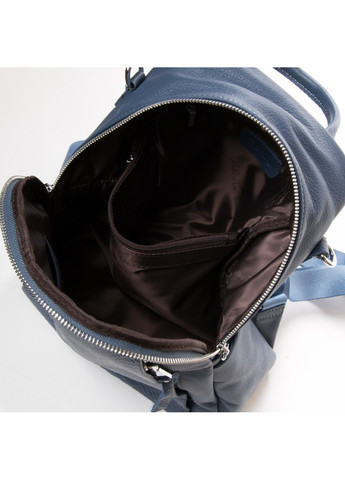 Жіночий шкіряний рюкзак Алекс Рай 8907-9* Синій Alex Rai (264566177)