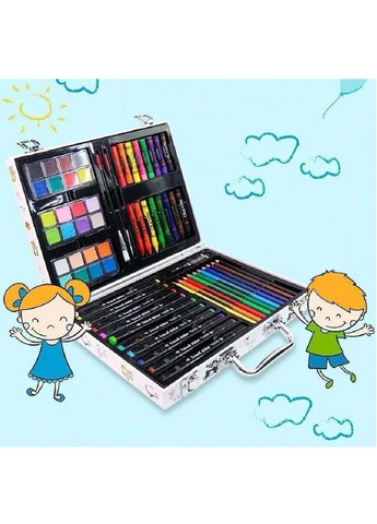 Дитячий художній набір для дитячої творчості для дітей 64 предмети в кейсі валізі (475871-Prob) Unbranded (273378359)
