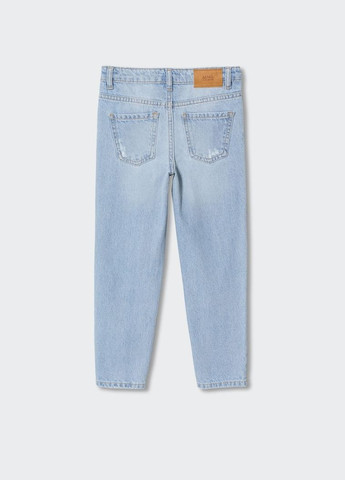Голубые демисезонные джинсы для девочки 9364 152 см голубой 70416 Mango