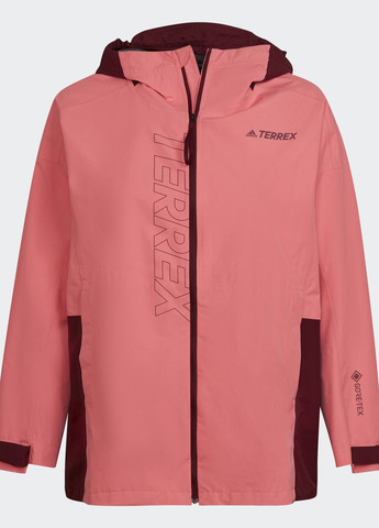 Красная демисезонная дождевик terrex gore-tex paclite adidas