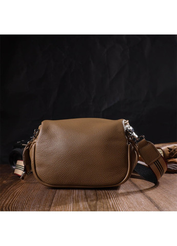 Женская сумка через плечо из натуральной кожи 22111 Бежевая Vintage (260360852)