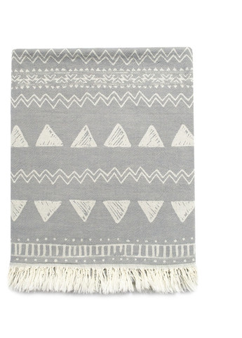 Barine полотенце pestemal - chalkboard 95*165 grey серый орнамент серый производство - Турция
