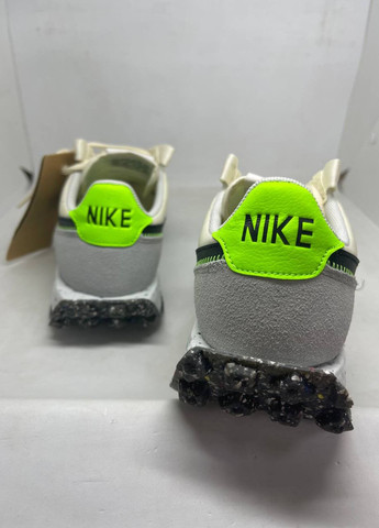 Бежеві кросівки жіночі (оригінал) waffle racer crater wmns grey Nike кросівки
