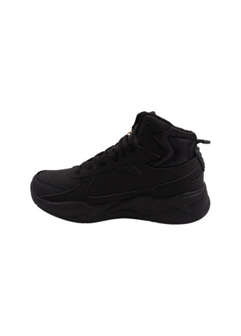 Черные ботинки мужские черные натуральная кожа Restime 220-22DHS