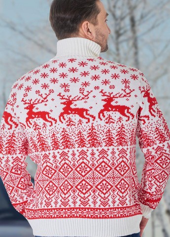 Білий светри светр з оленями (ут000071552) Lemanta