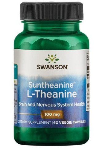 Suntheanine L-Theanina 100 mg 60 Veg Caps Swanson (256721136)