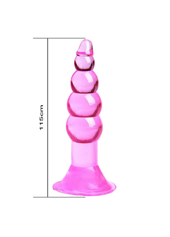 Секс-игрушек для взрослых 6 в 1 вибратор, анальная пробка, виброязычок, анальная цепочка розовый No Brand (276594328)