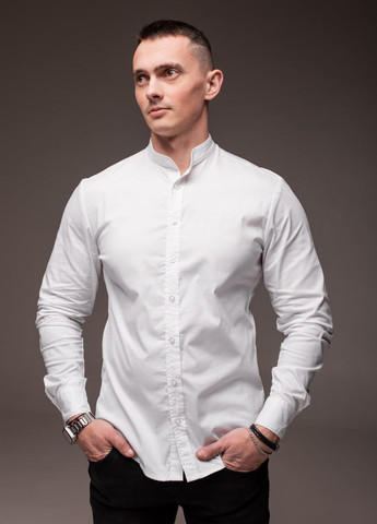 Белая классическая, кэжуал рубашка Vakko