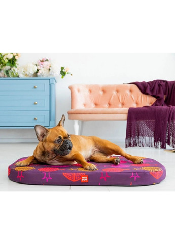 Лежанка кровать лежак спальное место для сна отдыха собак щенков со съемным чехлом 55x40 см (474765-Prob) Гранат Unbranded (259663629)
