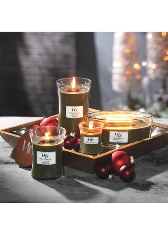 Ароматична свічка з ароматом свіжозрізаної ялини Ellipse Frasier Fir 453 г WoodWick (258333821)