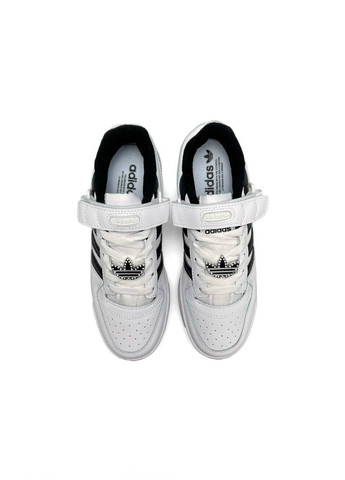 Белые демисезонные кроссовки женские, вьетнам adidas Originals Forum 84 Low New All White Black