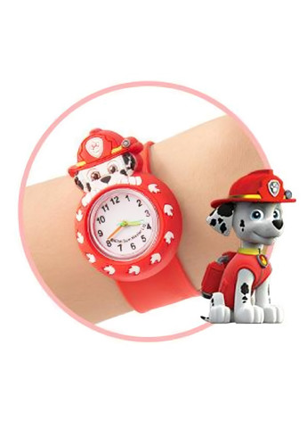 Дитячий наручний годинник для дітей дівчаток хлопчиків з персонажем пожежний Маршал щенячий патруль (476076-Prob) Червоний Unbranded (276249319)