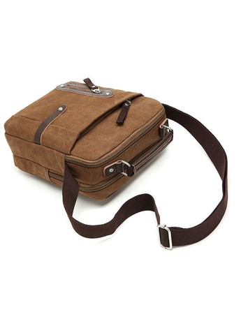 Чоловіча текстильна коричнева сумка 20155 Vintage (262523917)