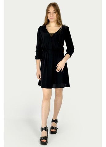 Чорна повсякденний сукня 0604/848/800 а-силует Bershka однотонна