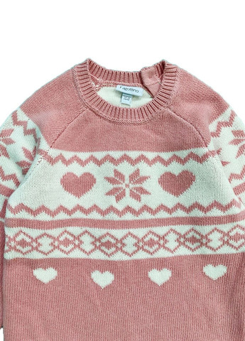 Розовый вязаный демисезонный свитер-джемпер OVS