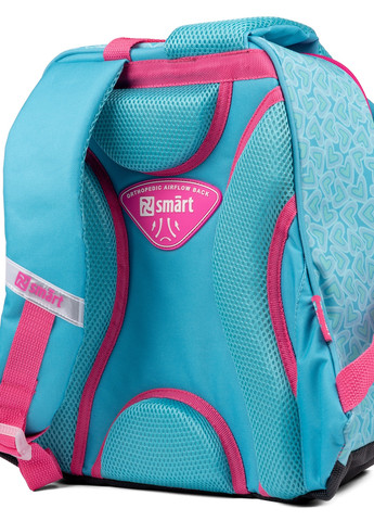 Рюкзак шкільний SMART H-55 Friends бірюзовий 1 Вересня (257296855)