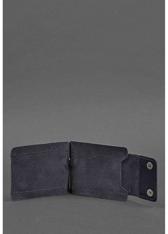 Чоловічий шкіряний гаманець 10.0 кліп на гроші темно-синій bn-pm-10-wavy-blue BlankNote (263519265)