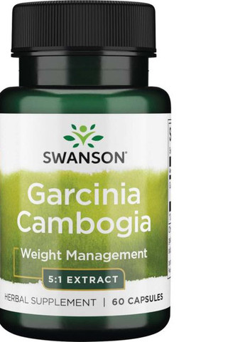 Garcinia Cambogia 5:1 Extract 80 mg 60 Caps Swanson (257252663)
