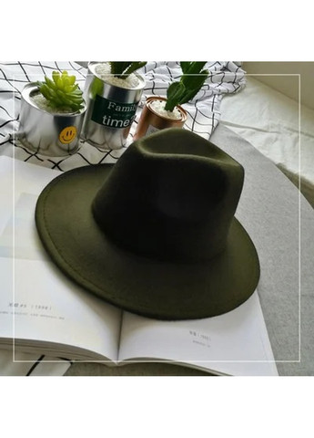Шляпа унисекс Федора с устойчивыми полями черная No Brand (277161482)