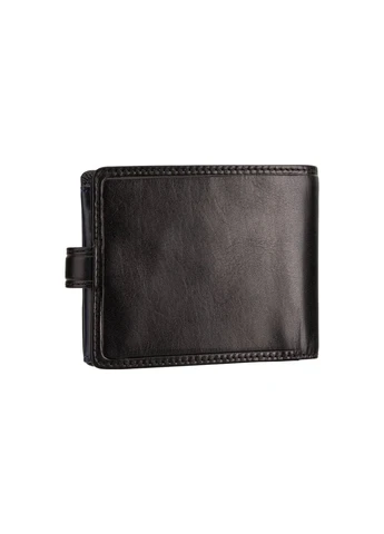 Мужской кожаный кошелек TR35 Atlantis c RFID (Black Blue) Visconti (262086648)
