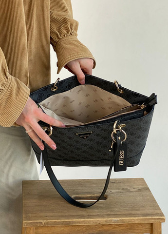 Женская сумка Guess шопер серая No Brand (277151202)