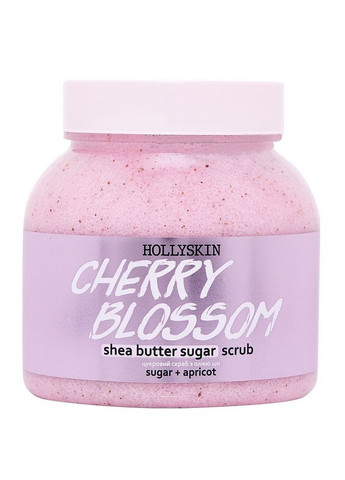 Сахарный скраб с маслом ши Cherry Blossom, 300 мл Hollyskin (260375879)