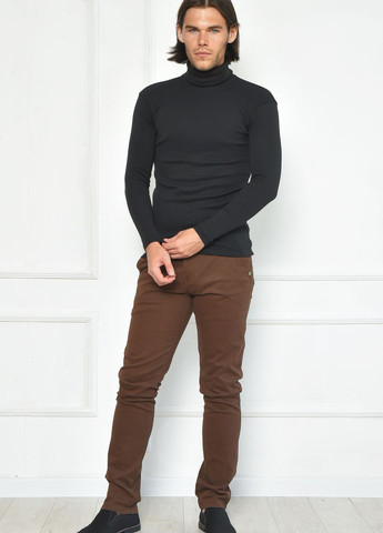 Штани чоловічі темно-коричневого кольору Let's Shop (262442808)