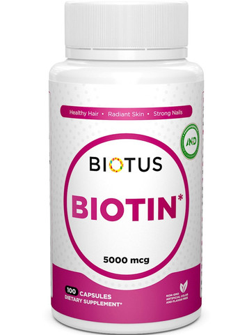 Biotin 5000 mcg 100 Caps BIO-530319 Biotus (257252840)